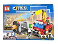 Миниатюра: Конструктор Cities 4в1 Спасательная машина 263дет. 34*5.5*24см /коробка MG1566-C