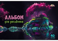 Миниатюра: Альбом для рисования 40л. АППЛИКА Отражение цв.мел.обл.