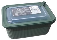 Миниатюра: Контейнер для продуктов пласт. 1,75л (200*145*100мм), прямоугольный с клапаном SOFT CHEF зеленый