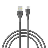 Миниатюра: Кабель для зарядки мобильного телефона разъем USB/USB-C, 100см, 3А, 18Вт, ПВХ BY Balance черный