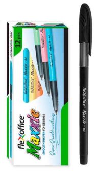 Миниатюра: Ручка масл. шар. FlexOffice Maxxie BLACK чёрная,0,5мм
