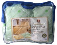 Миниатюра: Одеяло 1,5 спальное (140*205см) Овечья шерсть бязь, облегченное