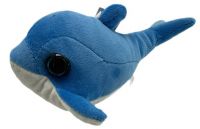 Миниатюра: Игрушка мягкая 22см Дельфин голубой ML596@