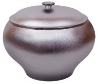 Миниатюра: Горшок печной ал. 10л (31,5*20,3см), ал. крышка, без покрытия Силумин серый матовый
