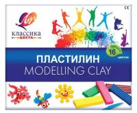 Миниатюра: Пластилин 16цв.,320гр. ЛУЧ Классика со стеком