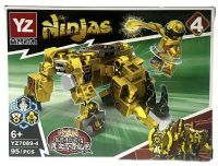 Миниатюра: Конструктор NINJAS Трансформер Ниндзя Носорог 95дет.19*14см/YZ7089-4