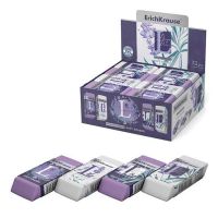 Миниатюра: Ластик EK Lavender белый/фиолет.,термопл..рез.,60*25*10мм,карт.держ.