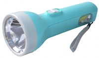 Миниатюра: Фонарь пласт. 15,5*5,5см, 1 LED+1 COB, питание 2*АА, со шнурком, цвет микс SY-6028