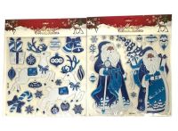 Миниатюра: Наклейки на окна новогодние объемные 3D Новогодние фигурки 31,5*37,5см (в ассорт.) GG