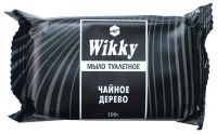 Миниатюра: Мыло туалетное 100г WIKKY Чайное дерево (черное)