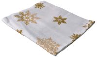 Миниатюра: Полотенце 45*60см рогожка White snowflakes белый